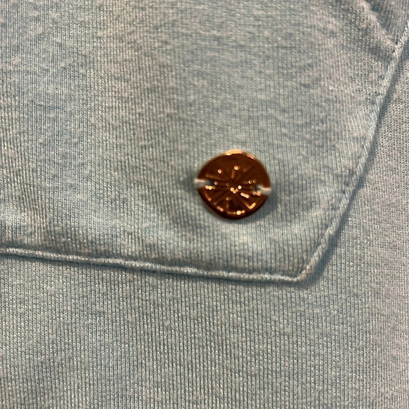 Lilly Pulitzer Blue Ibiza Luxletics Cassi Popover top size small - Picture 7 of 16